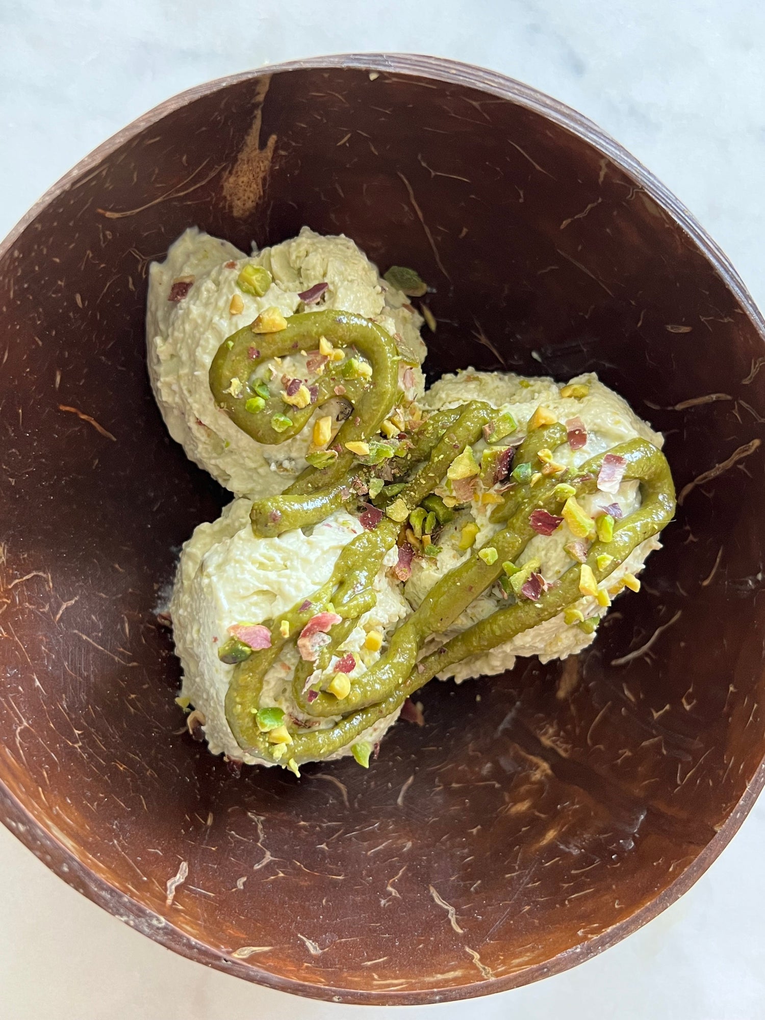 High-Protein Cottage Cheese Pistachio “Ice Cream”
