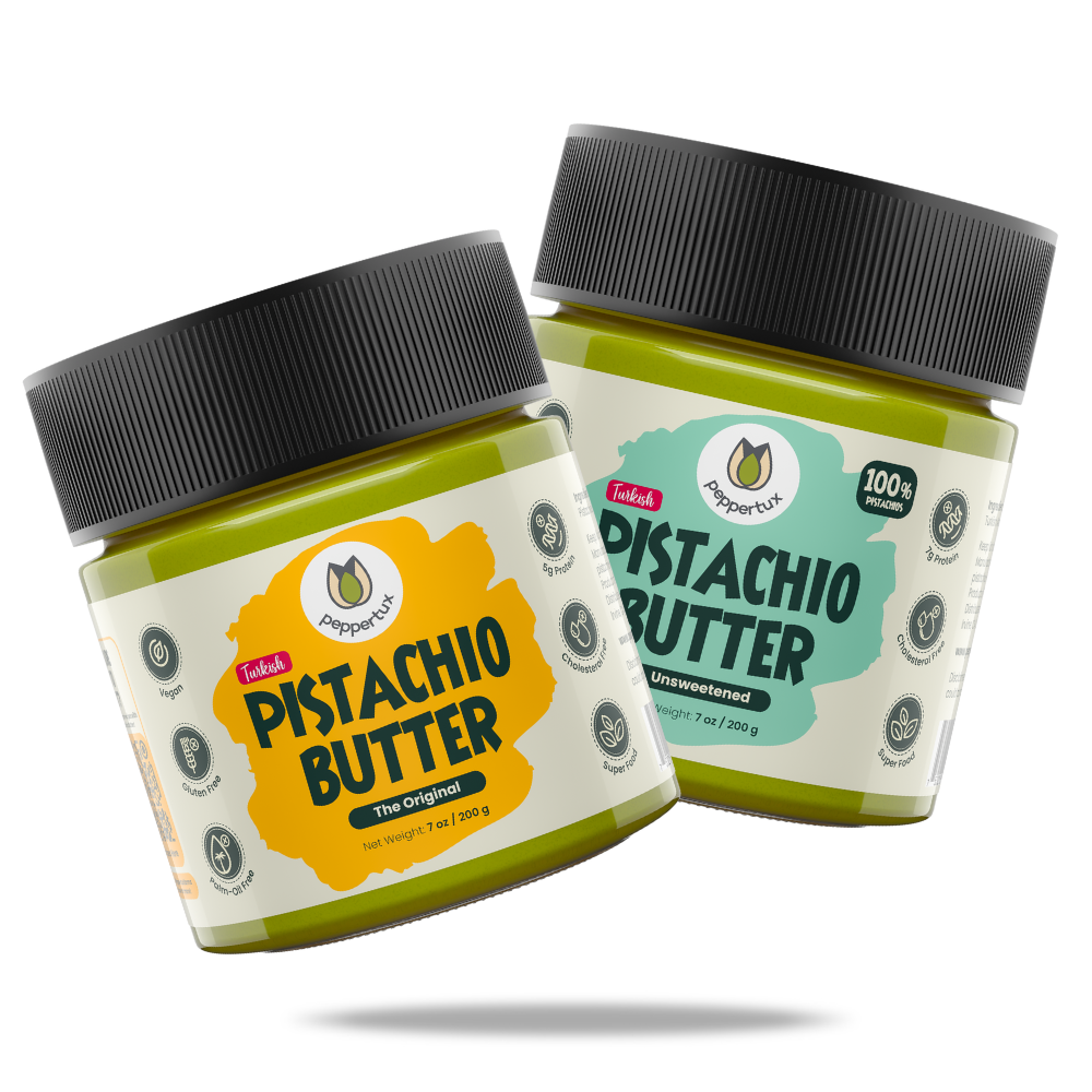 Pistachio Butter Tasting - 2 JARS (Unsweetened & The Original)