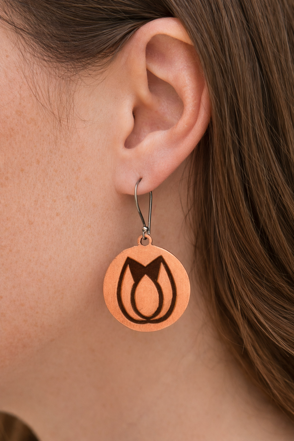 Peppertux Handmade Copper Earrings