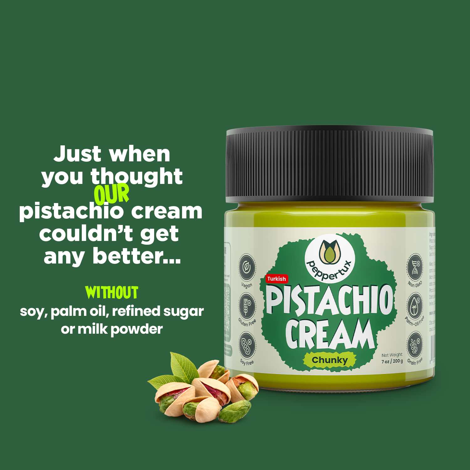 NEW Chunky Pistachio Cream
