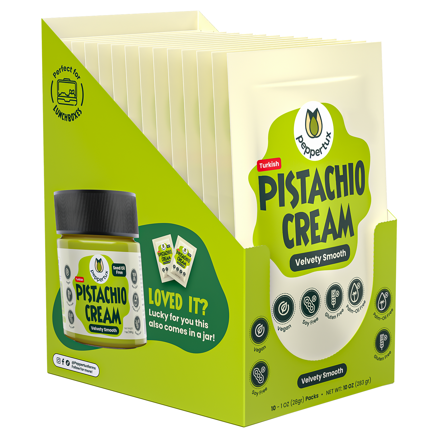 Vegan Pistachio Cream - Single Serve Pouches (10oz)