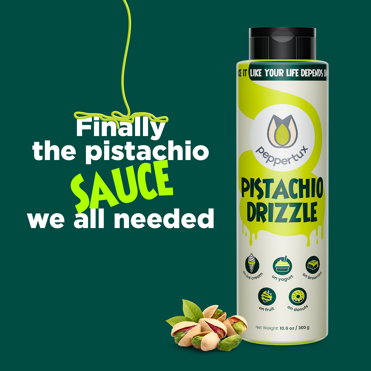 "BRAND NEW" Pistachio Drizzle - The Perfect Sauce for Your Desserts!