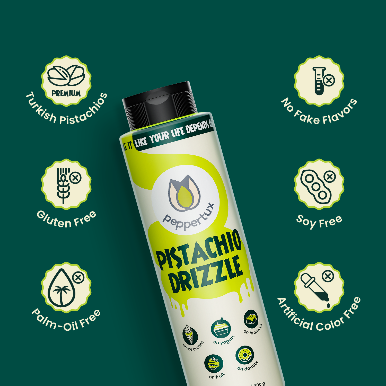 "BRAND NEW" Pistachio Drizzle - The Perfect Sauce for Your Desserts!