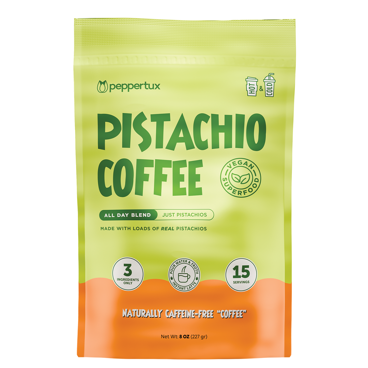 The REAL Pistachio Coffee (Decaf) – Peppertux Farms