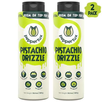 Peppertux Pistachio Drizzle - The Perfect Sauce for Your Desserts! (2 Pack)