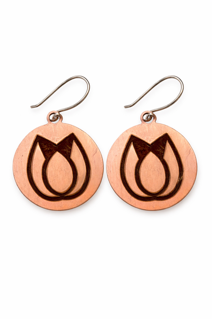 Peppertux Handmade Copper Earrings