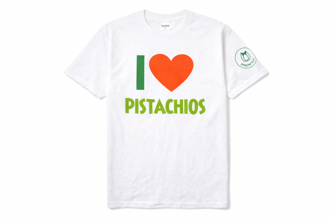 I Love Pistachios T-Shirt (White)