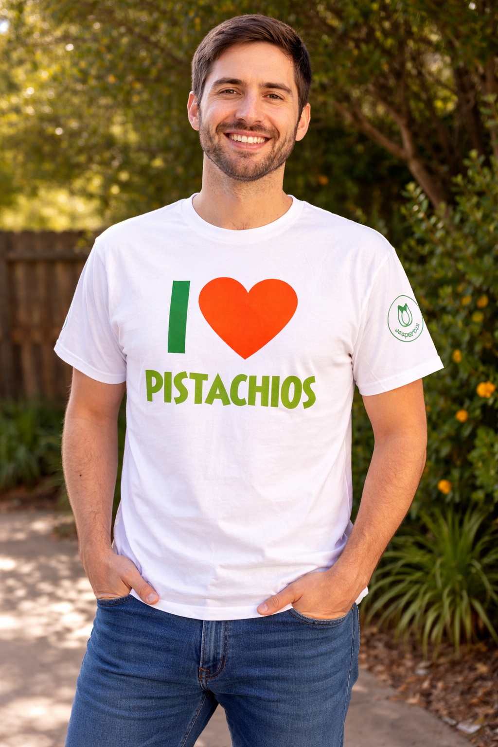 I Love Pistachios T-Shirt (White)