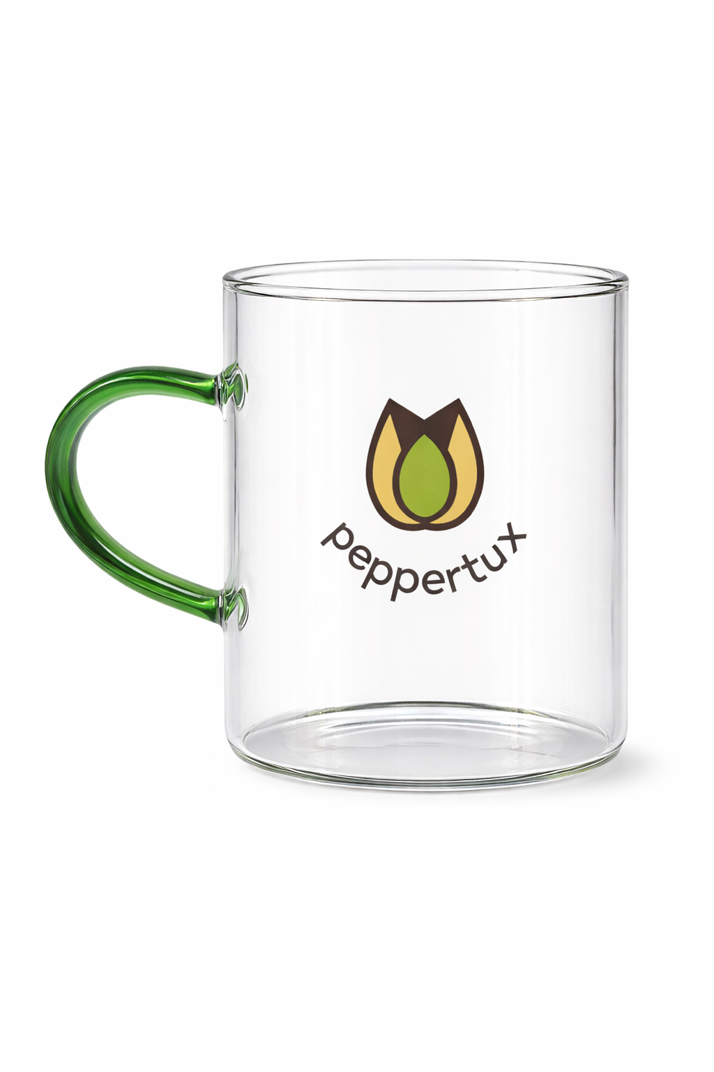 Peppertux Glass Mug
