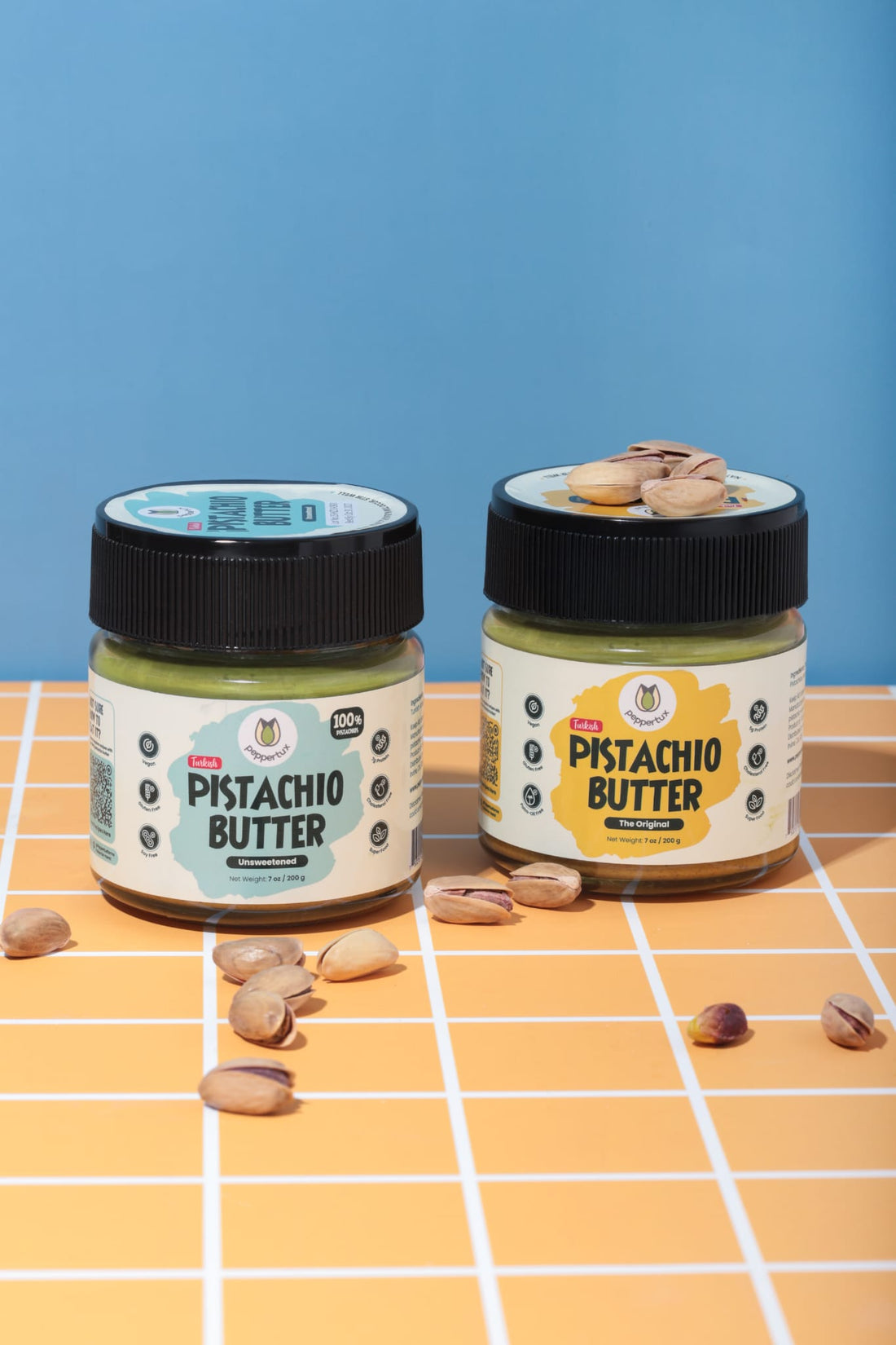 Pistachio Butter Tasting - 2 JARS (Unsweetened &amp; The Original)