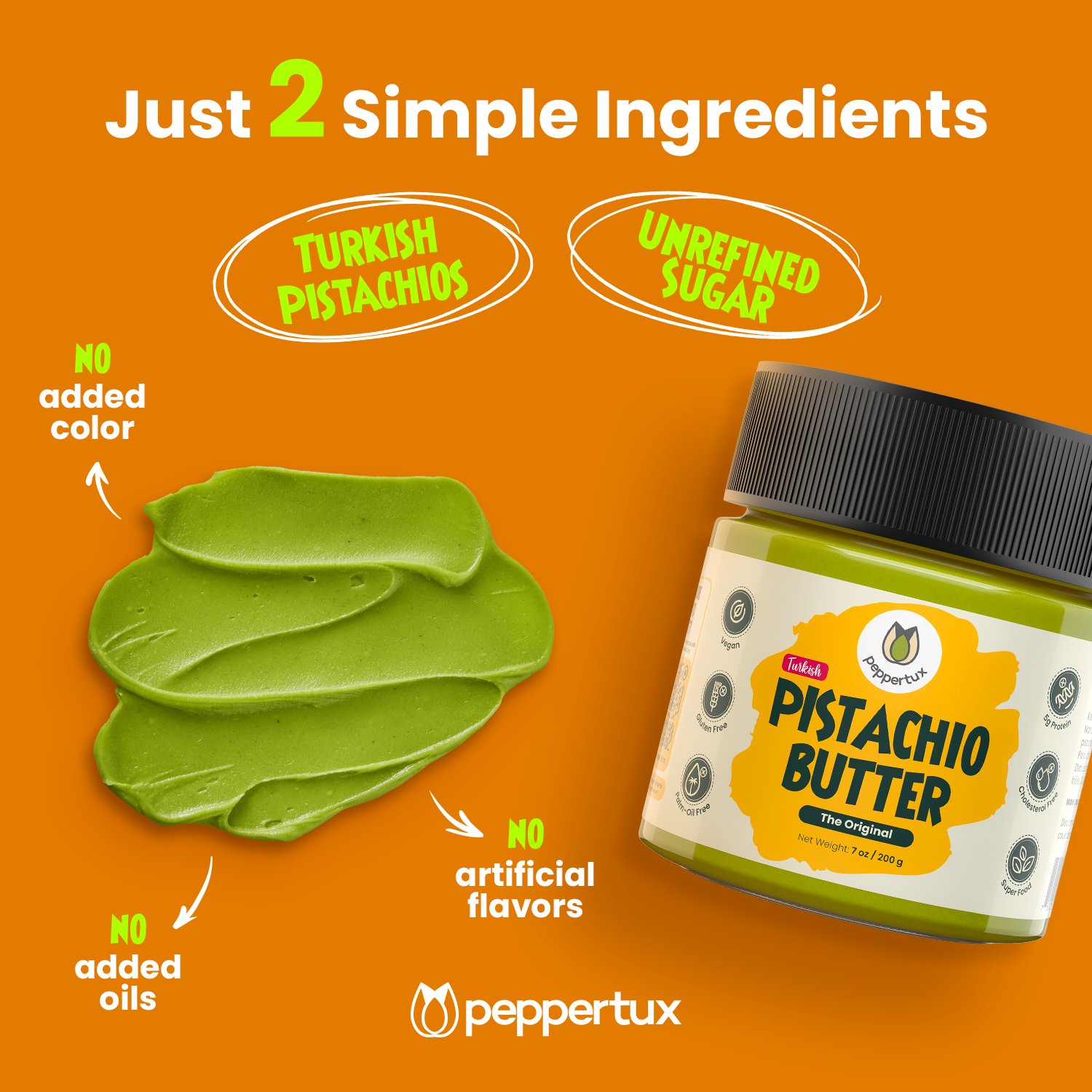 Peppertux Original Pistachio Butter