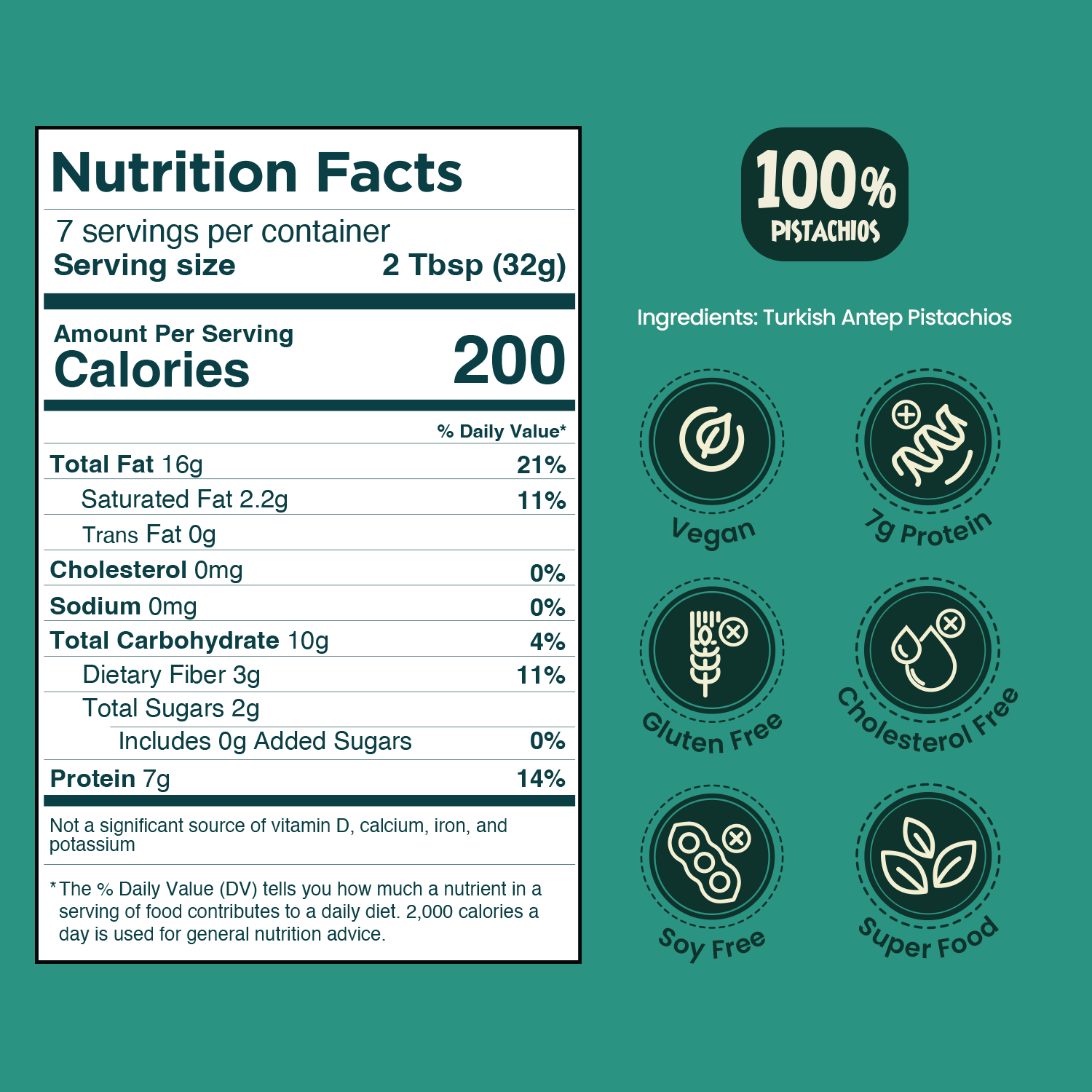 Peppertux Unsweetened Pistachio Butter