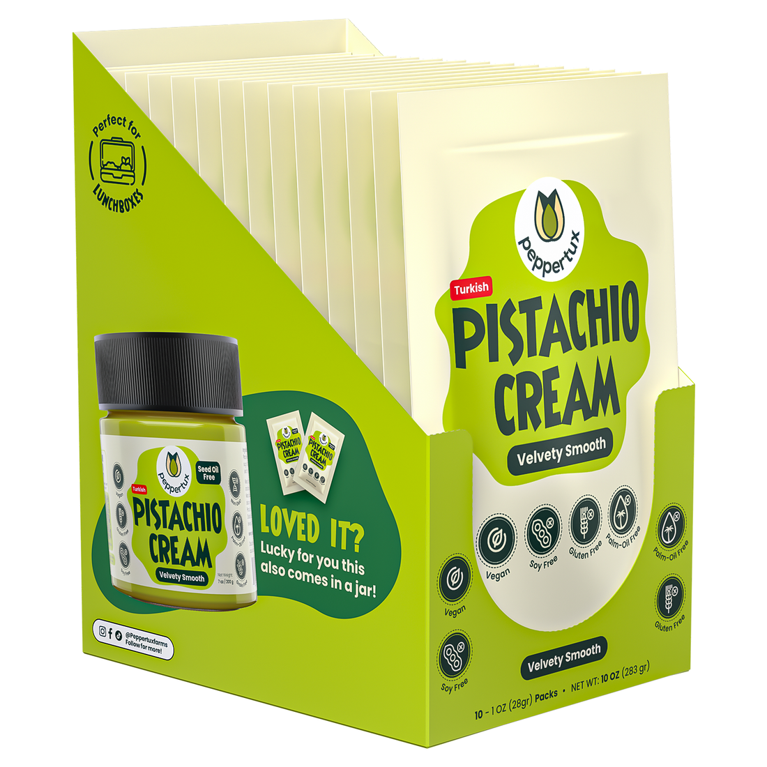 Vegan Pistachio Cream - Single Serve Pouches (10oz)