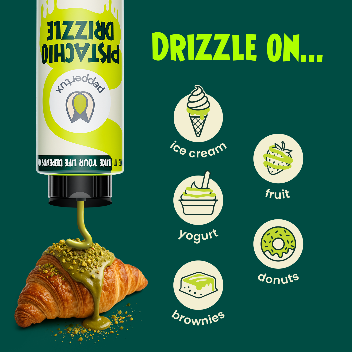 &quot;BRAND NEW&quot; Pistachio Drizzle - The Perfect Sauce for Your Desserts!