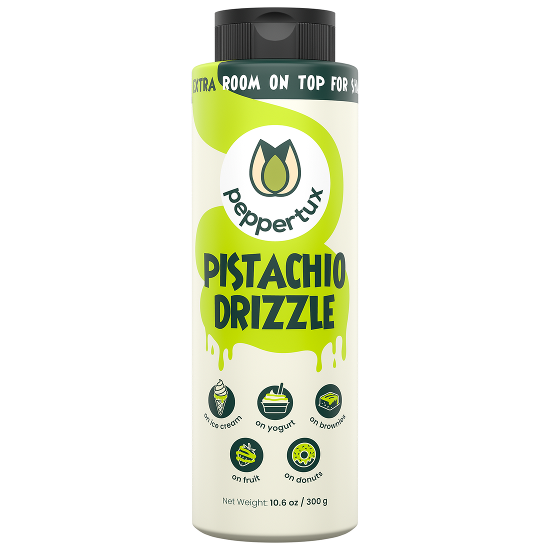 Peppertux Pistachio Drizzle - The Perfect Sauce for Your Desserts!