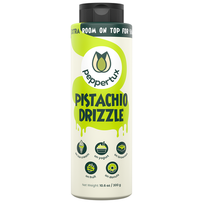 Peppertux Pistachio Drizzle - The Perfect Sauce for Your Desserts!