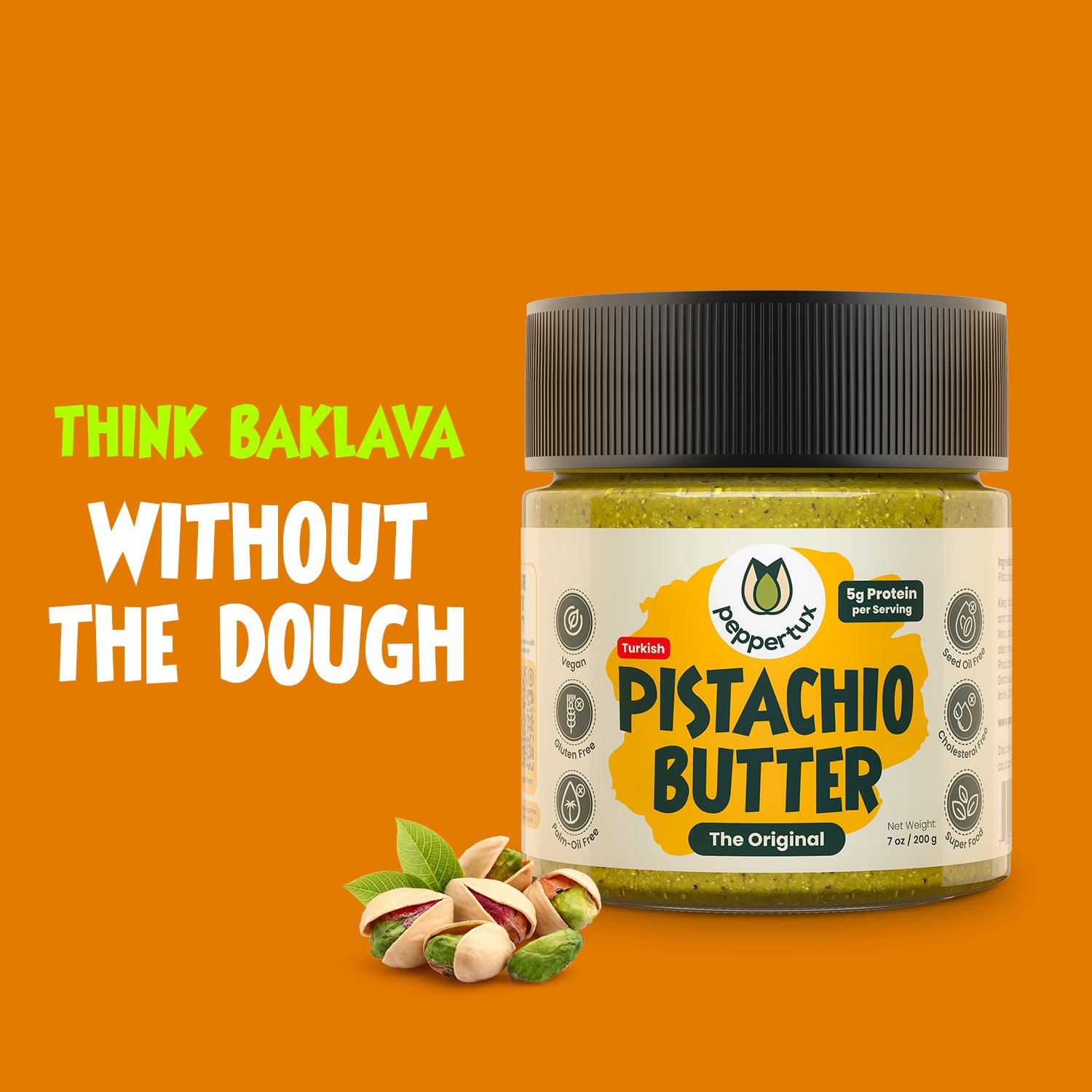 Peppertux Original Pistachio Butter
