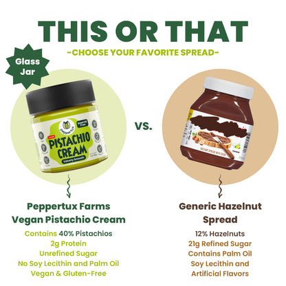 Smooth Pistachio Cream "SEED OIL FREE" - 7oz Glass Jar