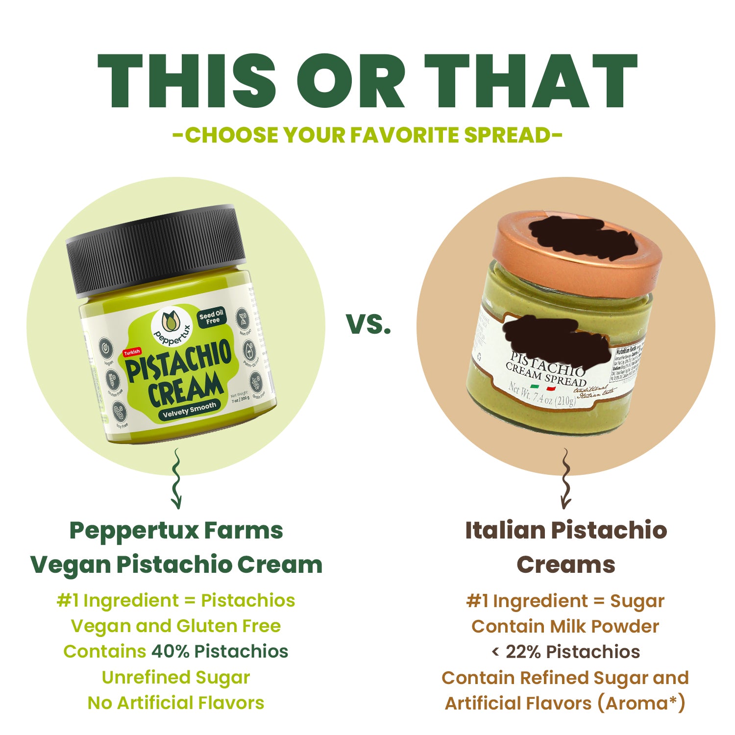 Peppertux Vegan Pistachio Cream - Best Pistachio Spread for Dubai