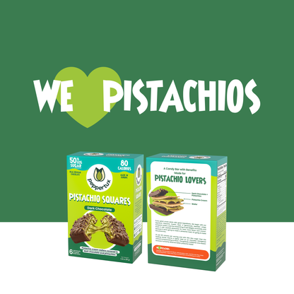 Pistachio Squares - Dreamy Pistachio Cream Wafer Covered in Dark Chocolate